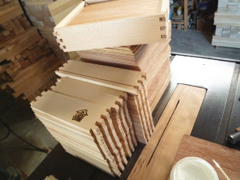 木箱の加工